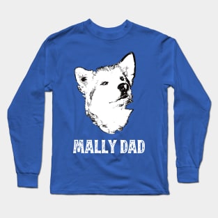 Alaskan Malamute Dad Long Sleeve T-Shirt